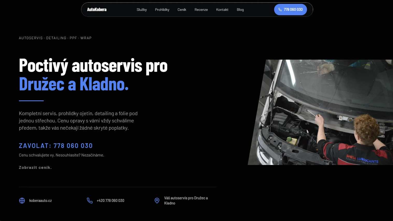 Ukázka projektu AutoKobera