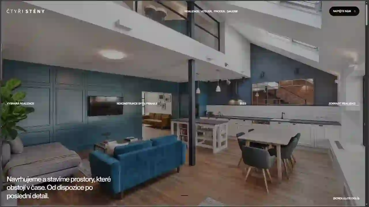 Náhled webu Čtyři stěny