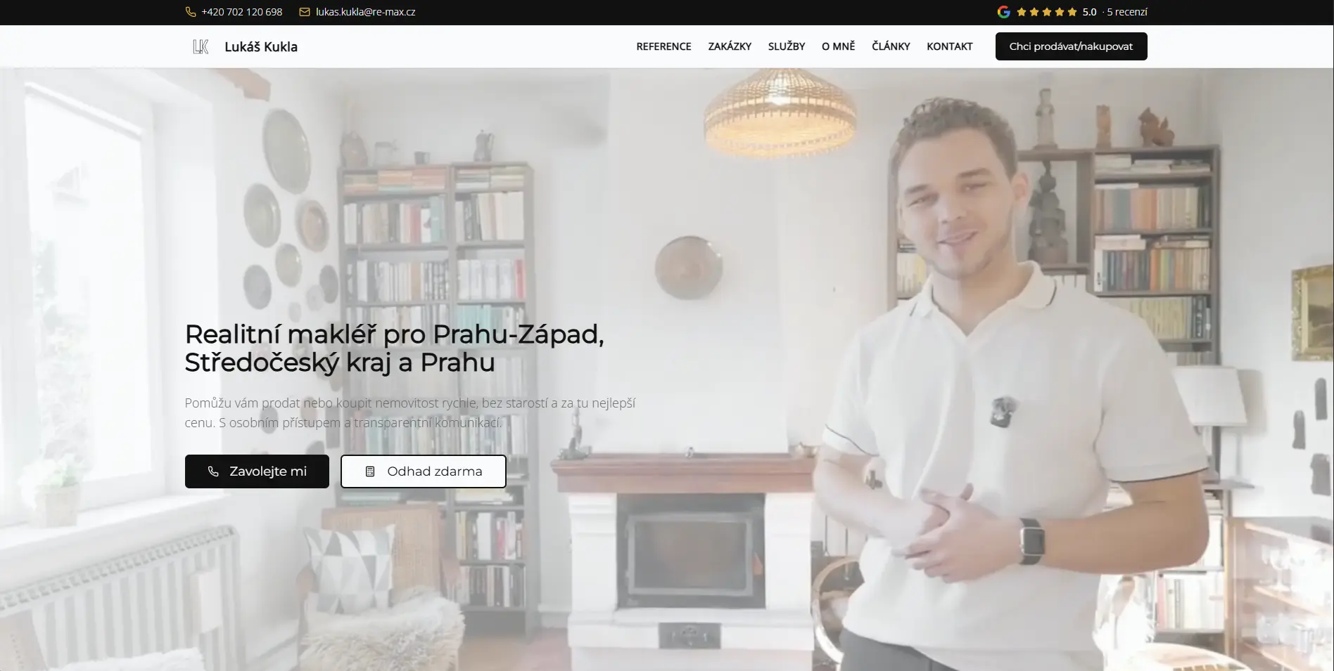 Ukázka webu Lukáš Kukla