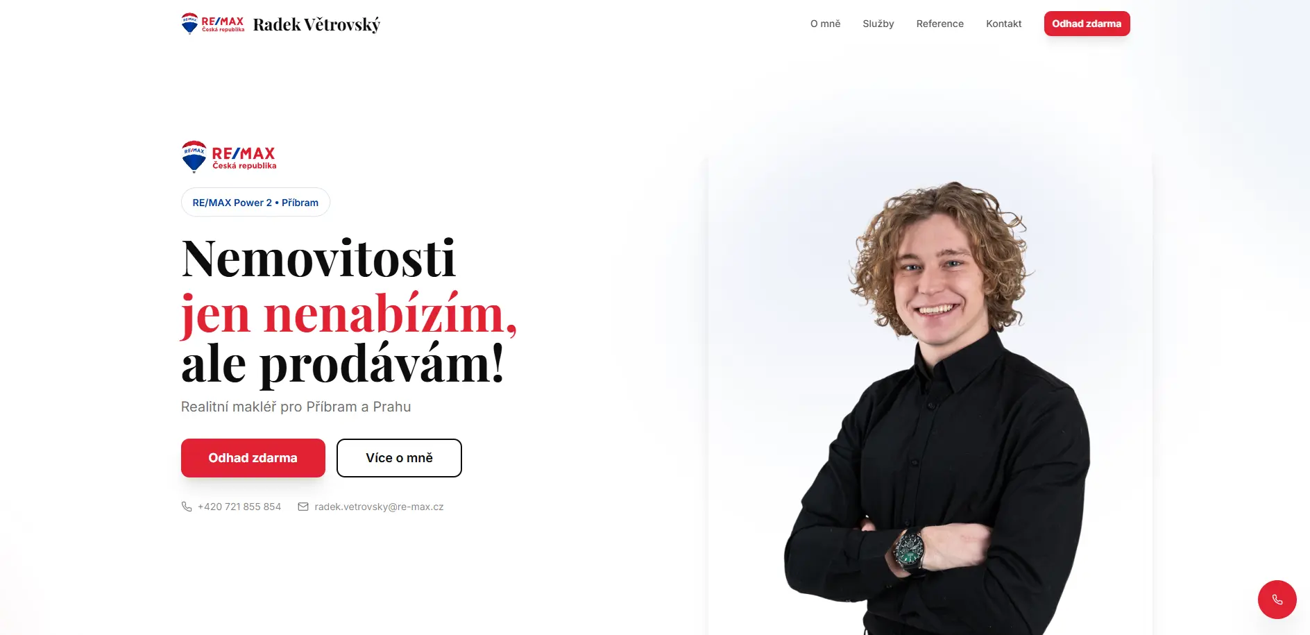 Náhled webu Radek Větrovský