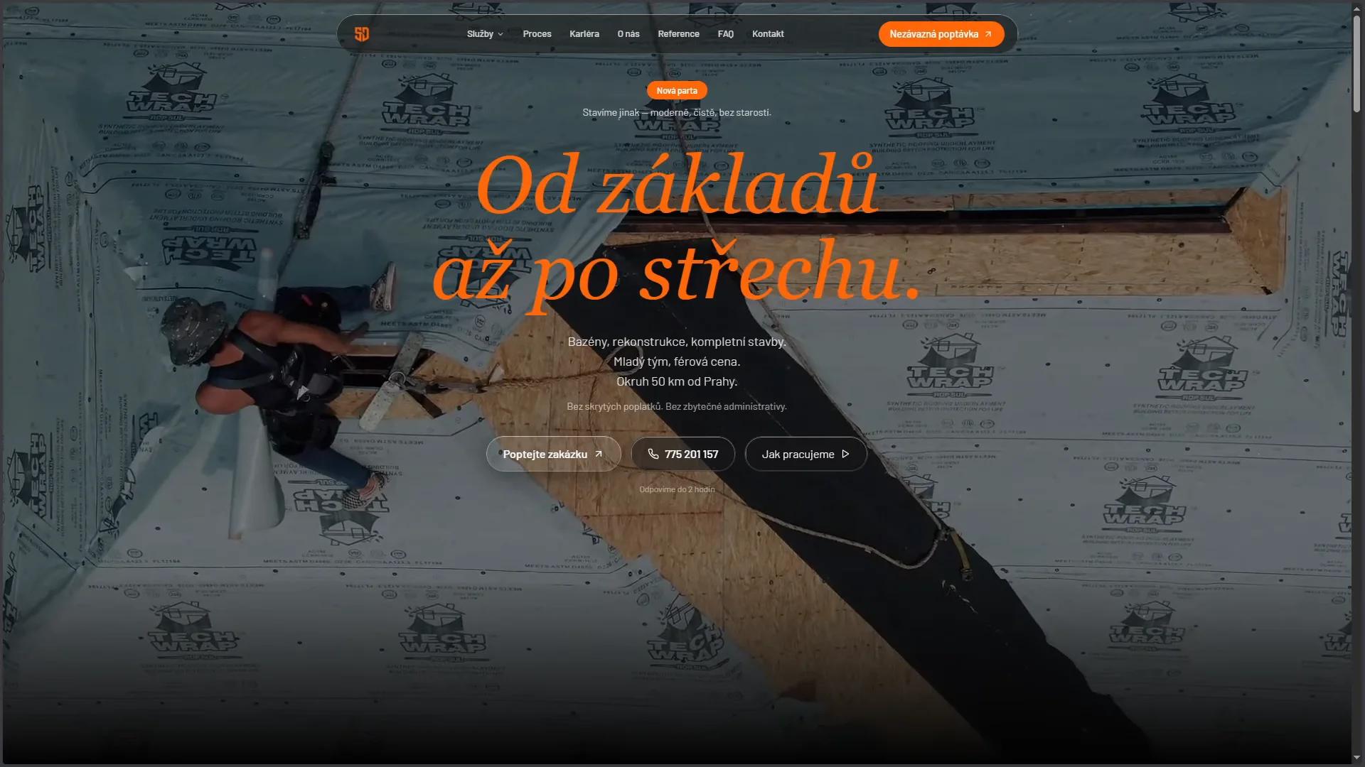 Náhled webu StavDAM